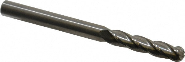 1/4" 4-Flute Solid Carbide Ball End Mill - Hertel E5060016