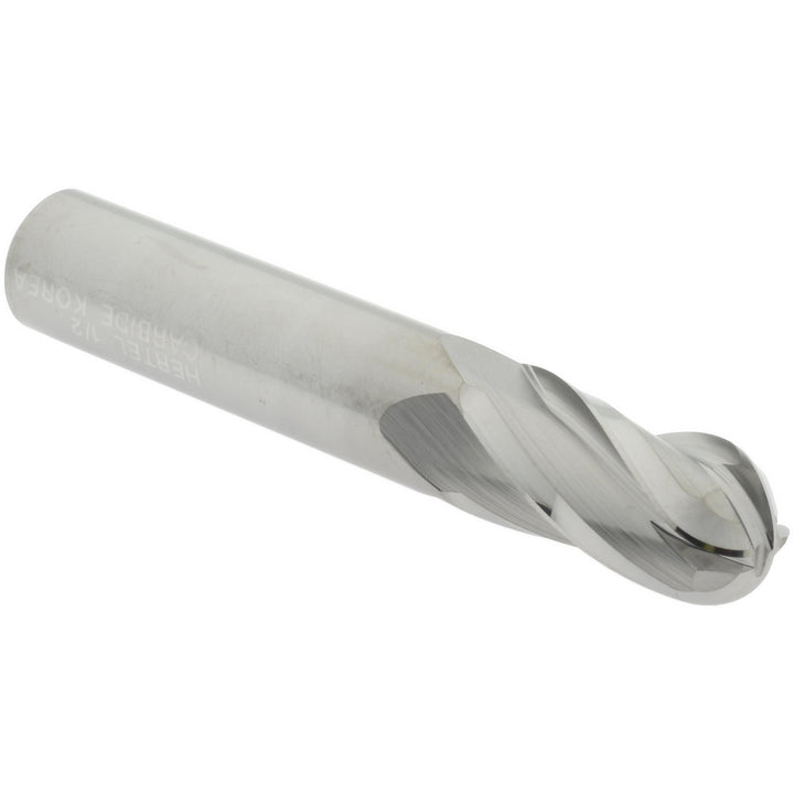 1/2" 4-Flute Solid Carbide Ball End Mill - Hertel E5250032