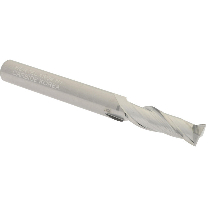 15/64" 2-Flute Solid Carbide Square End Mill - Hertel 750697