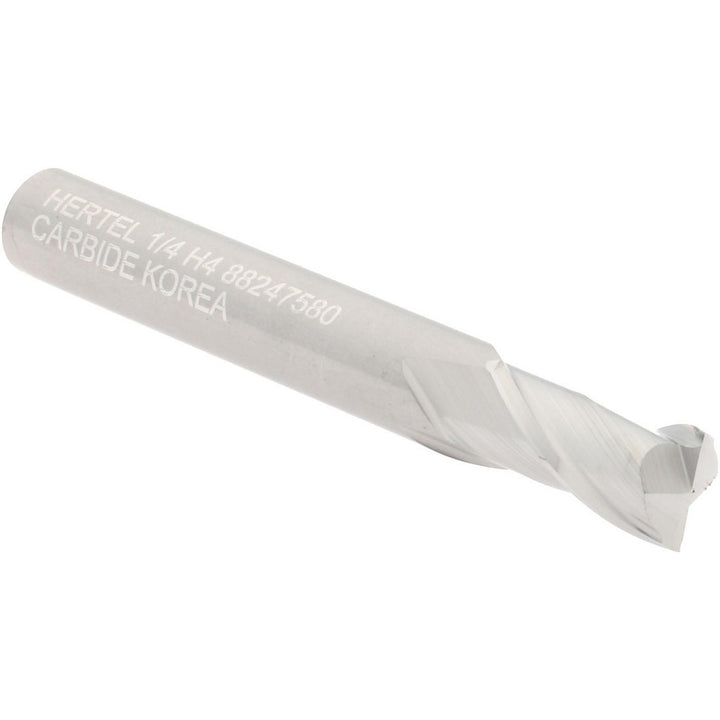 1/4" 2-Flute Solid Carbide Square End Mill - Hertel 750023