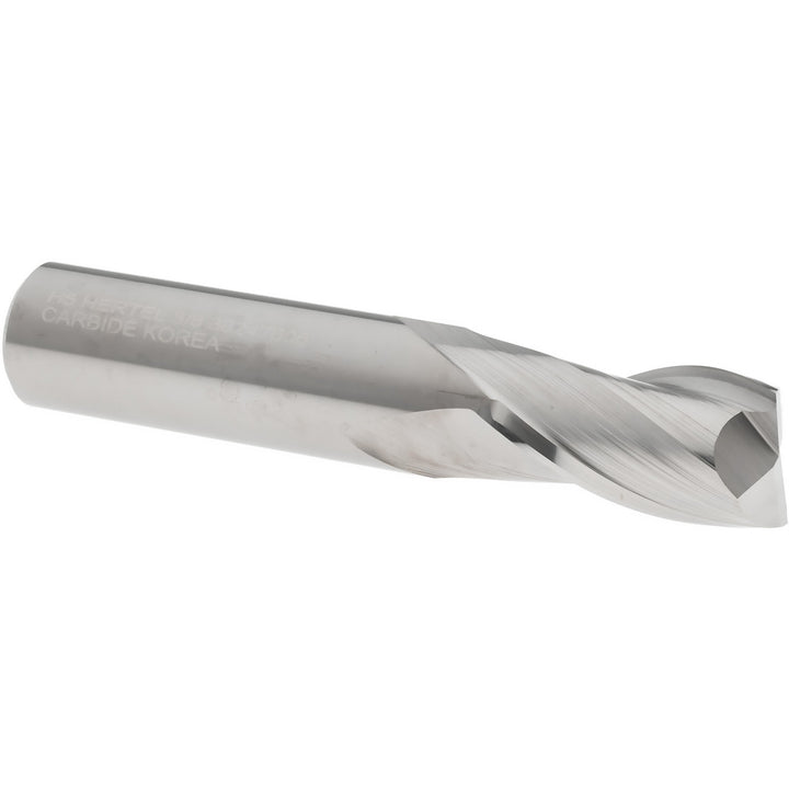 3/8" 2-Flute Solid Carbide Square End Mill - Hertel 750025