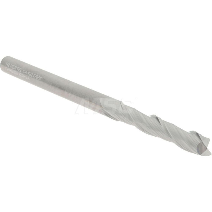 1/4" 2-Flute Solid Carbide Square End Mill - Hertel 750081