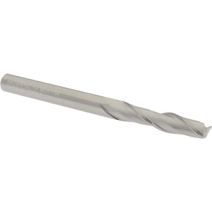 1/4" 2-Flute Solid Carbide Square End Mill - Hertel 750115