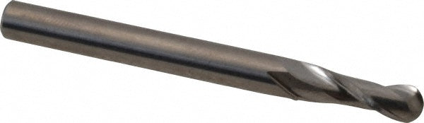 11/64" 2-Flute Solid Carbide Ball End Mill - Hertel E599924489