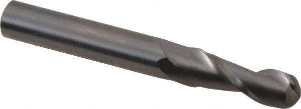 19/64" 2-Flute Solid Carbide Ball End Mill - Hertel E599924505