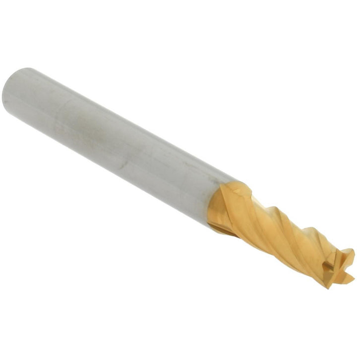 13/64" 4-Flute Solid Carbide Square End Mill, TiN - Hertel 750436