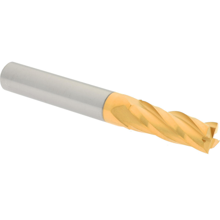 19/64" 4-Flute Solid Carbide Square End Mill, TiN - Hertel 750604