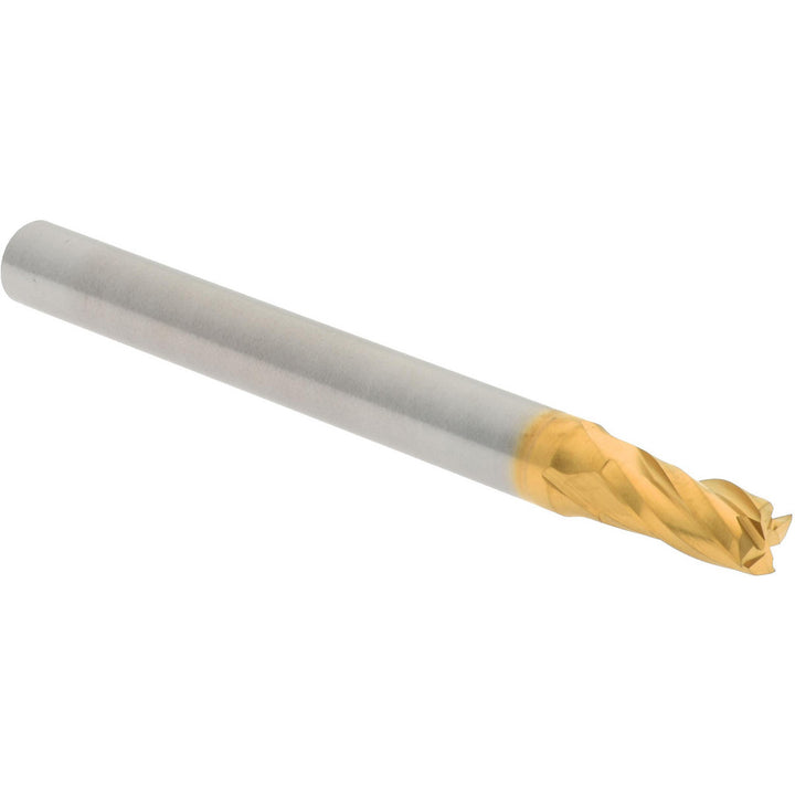 5/32" 4-Flute Solid Carbide Square End Mill, TiN - Hertel 750615
