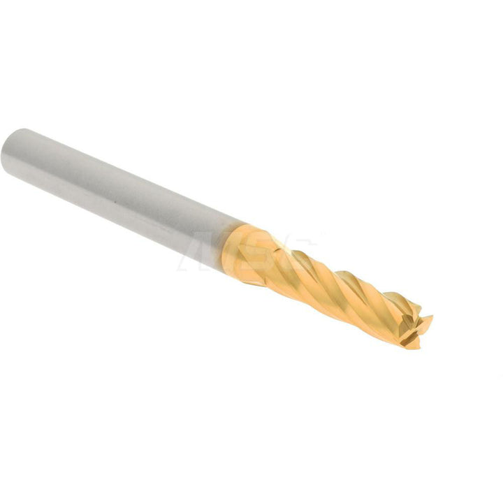 5/32" 4-Flute Solid Carbide Square End Mill, TiN - Hertel 750311