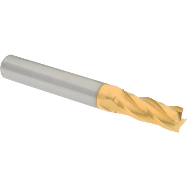 9/32" 4-Flute Solid Carbide Square End Mill, TiN - Hertel 750387