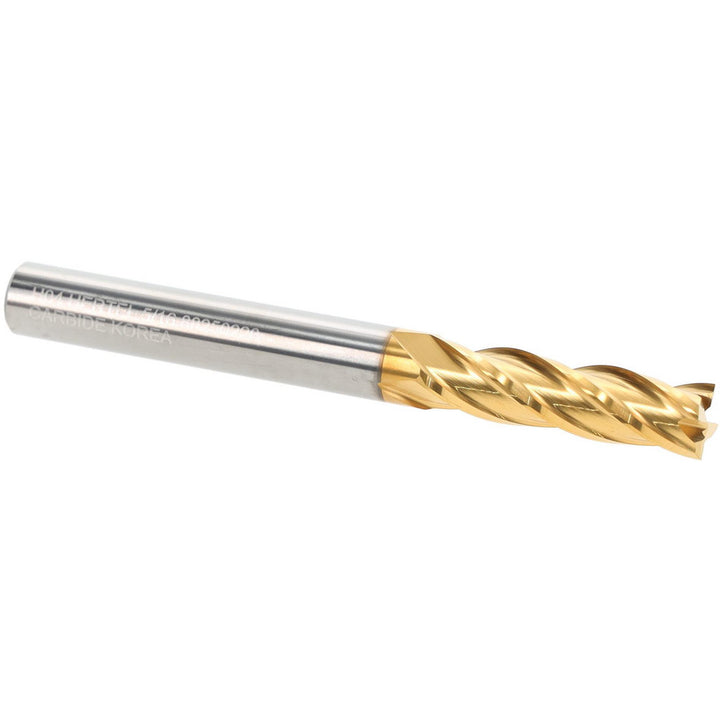 5/16" 4-Flute Solid Carbide Square End Mill, TiN - Hertel 750473