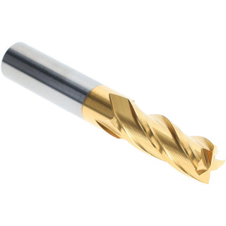 3/8" 4-Flute Solid Carbide Square End Mill, TiN - Hertel 750211