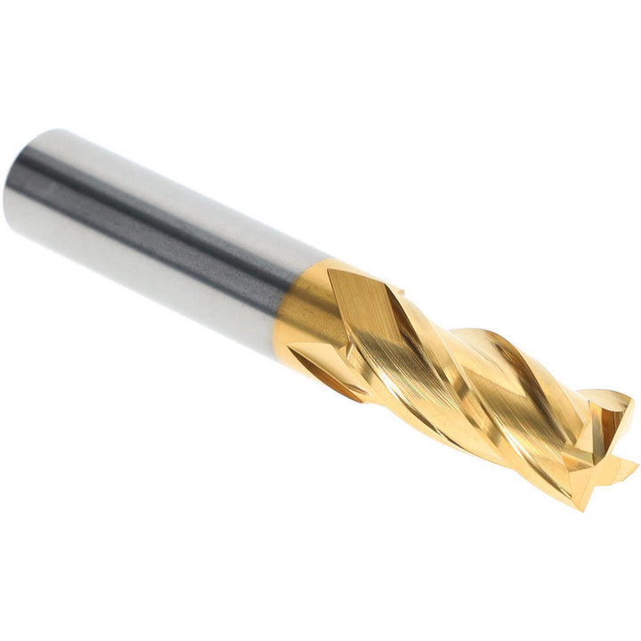7/16" 4-Flute Solid Carbide Square End Mill, TiN - Hertel 750278