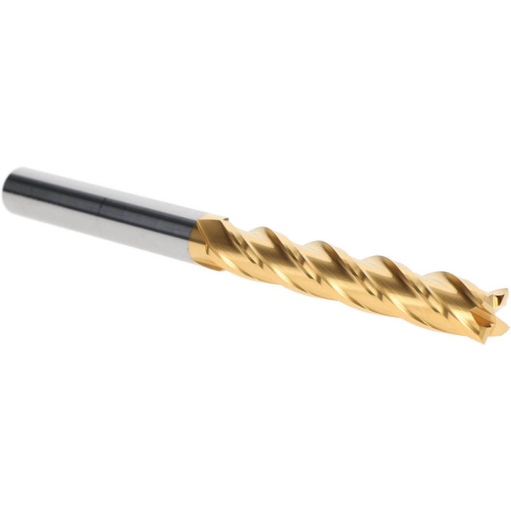 1/2" 4-Flute Solid Carbide Square End Mill, TiN - Hertel 750450