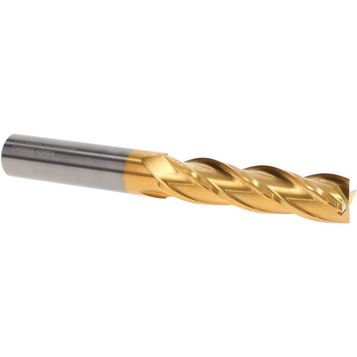 3/4" 4-Flute Solid Carbide Square End Mill, TiN - Hertel 750238