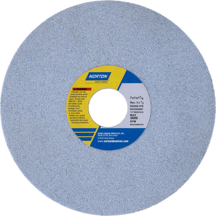 7 x 1" 60-Grit Ceramic Grinding & Cutoff Wheel - Norton 66252906907
