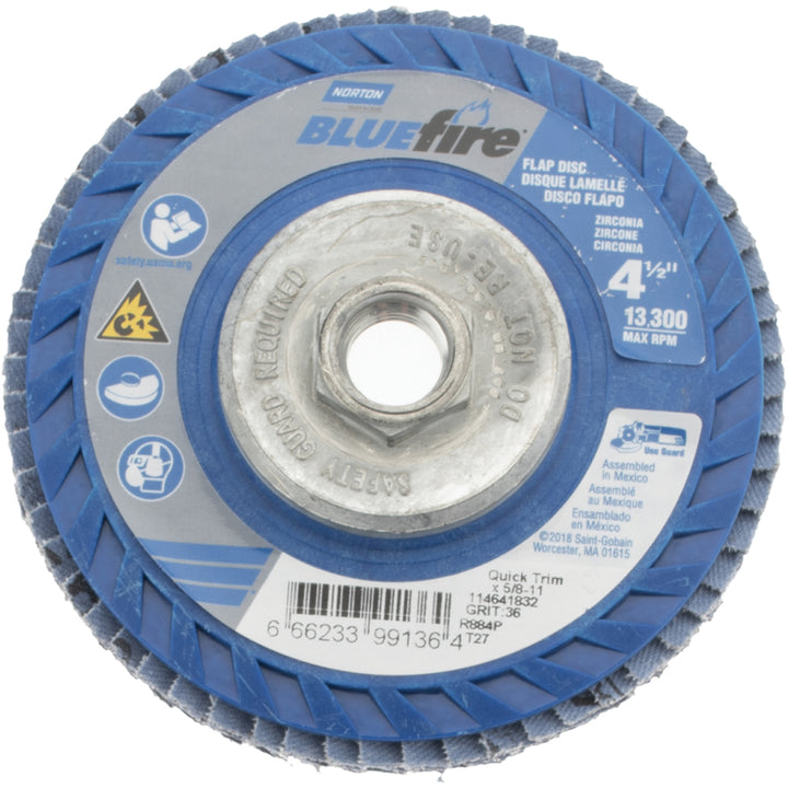 4-1/2" 36-Grit Zirconia Alumina Disc - Norton 66623399136