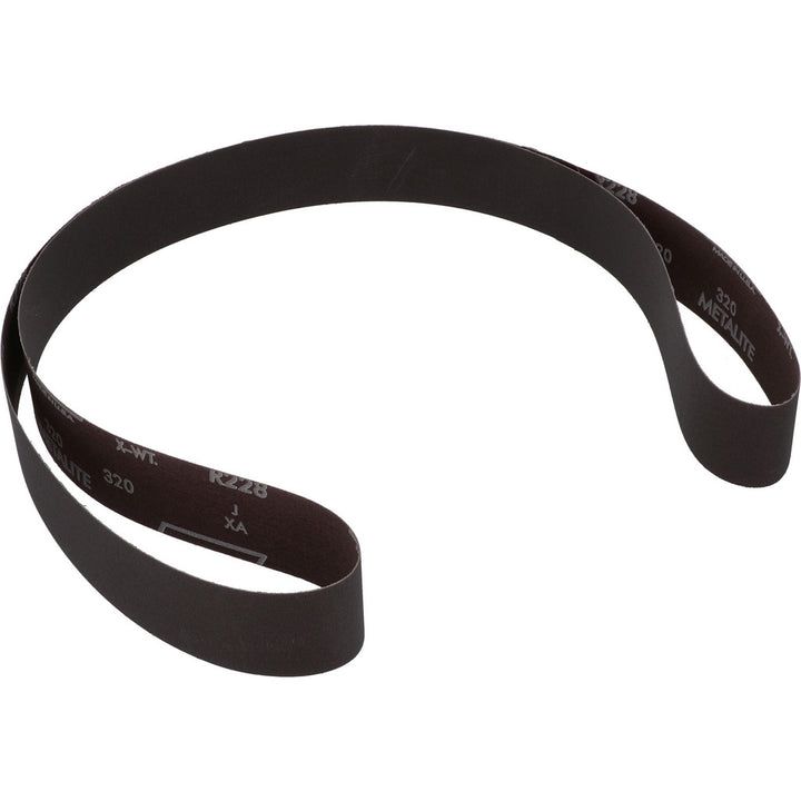 2 x 72" 320-Grit Aluminum Oxide Belt - Norton 78072721308