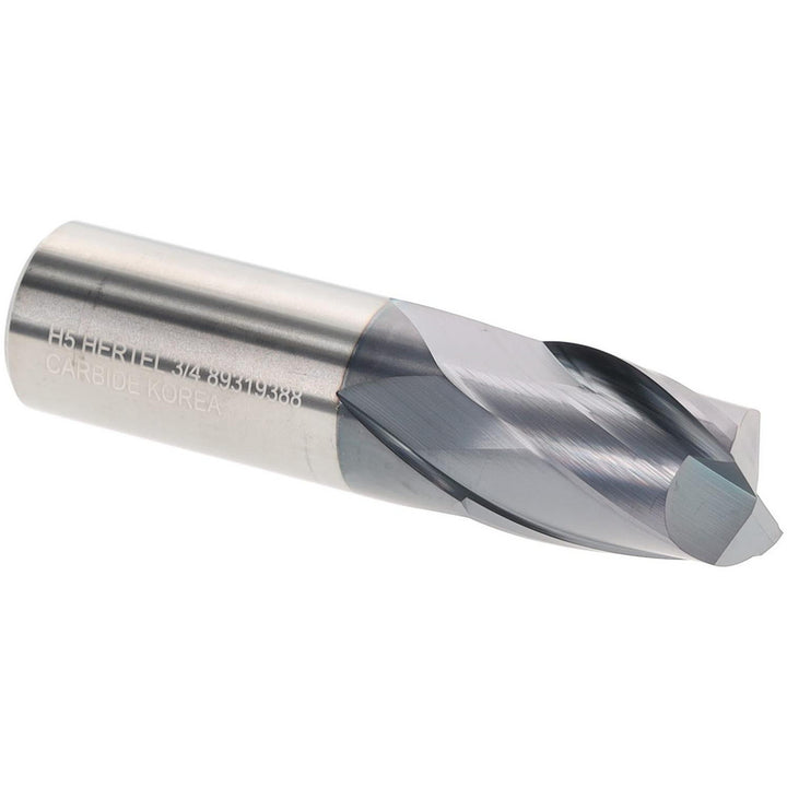 3/4" 2-Flute Solid Carbide Square End Mill, AlTiN - Hertel 750470