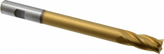 5/8" 4-Flute High Speed Steel Square End Mill, TiN - Hertel H89331995