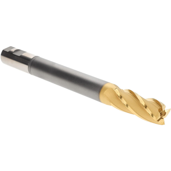 1" 4-Flute High Speed Steel Square End Mill, TiN - Hertel H89332001