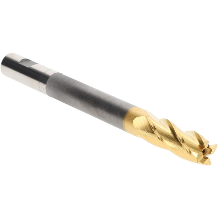 3/4" 4-Flute High Speed Steel Square End Mill, TiN - Hertel H89332050