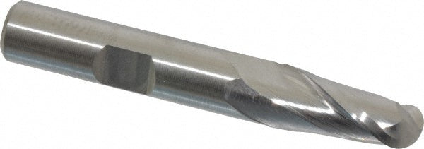 0.3937" 2-Flute Cobalt Ball End Mill - Hertel H89332555