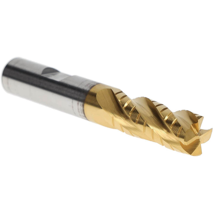 0.5000" 4-Flute Cobalt Square End Mill, TiN - Hertel H89333132