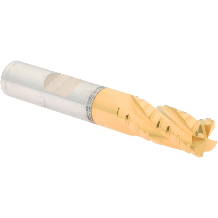 0.3750" 4-Flute Cobalt Square End Mill, TiN - Hertel H89333173