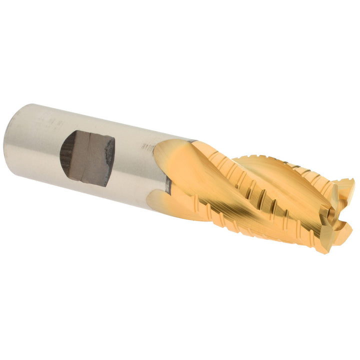 0.7500" 4-Flute Cobalt Square End Mill, TiN - Hertel H89333181