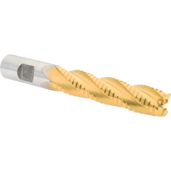 0.7500" 4-Flute Cobalt Square End Mill, TiN - Hertel H89333264