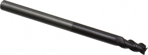 0.1380" 3-Flute Solid Carbide Corner Radius & Corner Chamfer End Mill, FIREX - Guhring 9037410035000