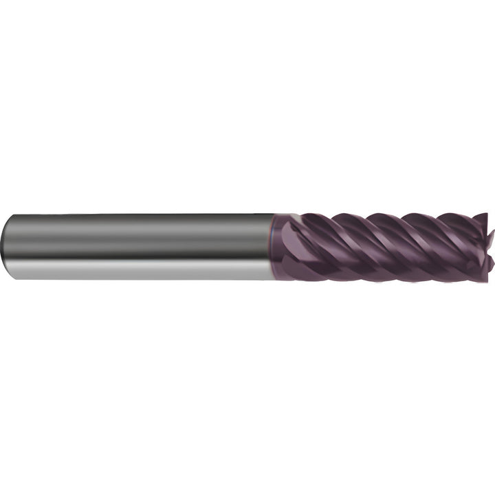 3/4" 8-Flute Solid Carbide Corner Radius & Corner Chamfer End Mill, FIREX - Guhring 9031790190500