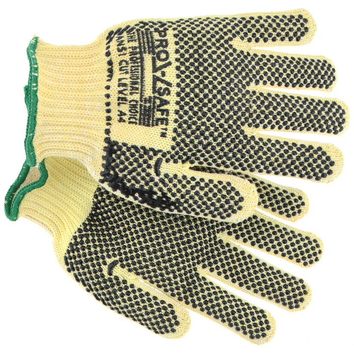 Large Yellow Kevlar Cut Resistant Gloves - PRO-SAFE GLA-A6-L