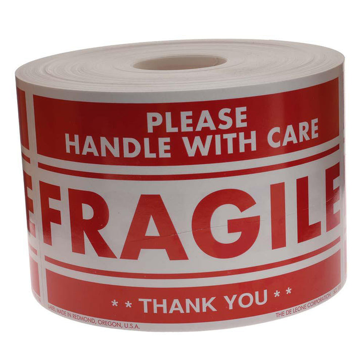 Fragile Please Handle With Care Label - Made in USA SCL536