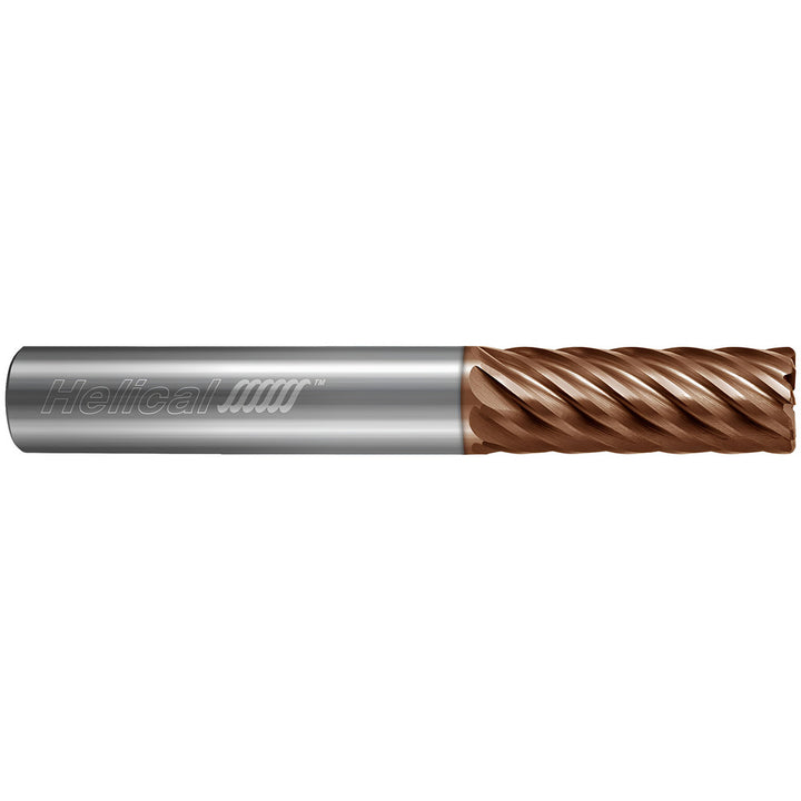 1/4" 6-Flute Solid Carbide Corner Radius End Mill, Tplus - Helical Solutions 81900