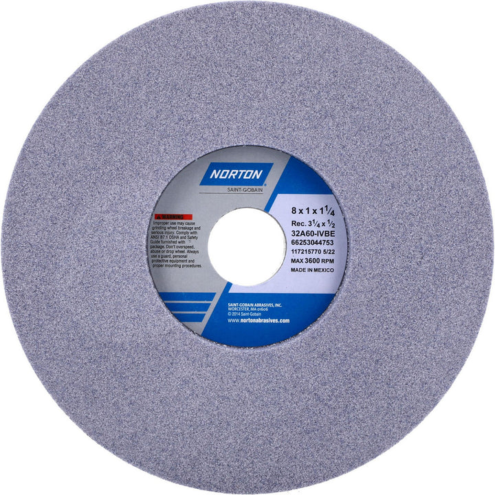 8 x 1" 60-Grit Aluminum Oxide Grinding & Cutoff Wheel - Norton 66253044753