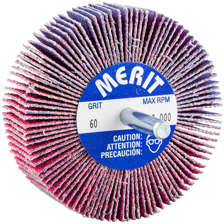 60-Grit Ceramic Alumina Flap Wheel - Merit Abrasives 69957339714