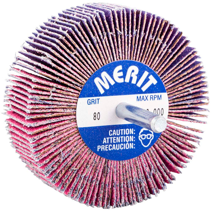 80-Grit Ceramic Alumina Flap Wheel - Merit Abrasives 69957339715
