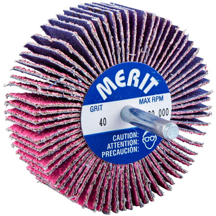 40-Grit Ceramic Alumina Flap Wheel - Merit Abrasives 69957339713