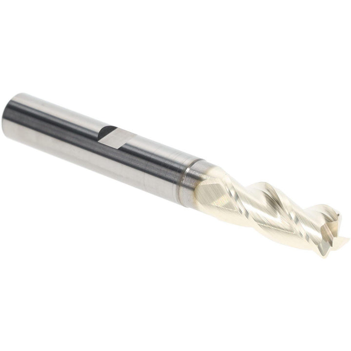 1/2" 3-Flute Solid Carbide Corner Radius End Mill, ZrN - Accupro 95172631
