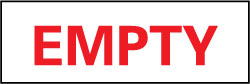 Empty Sign - AccuformNMC M55R