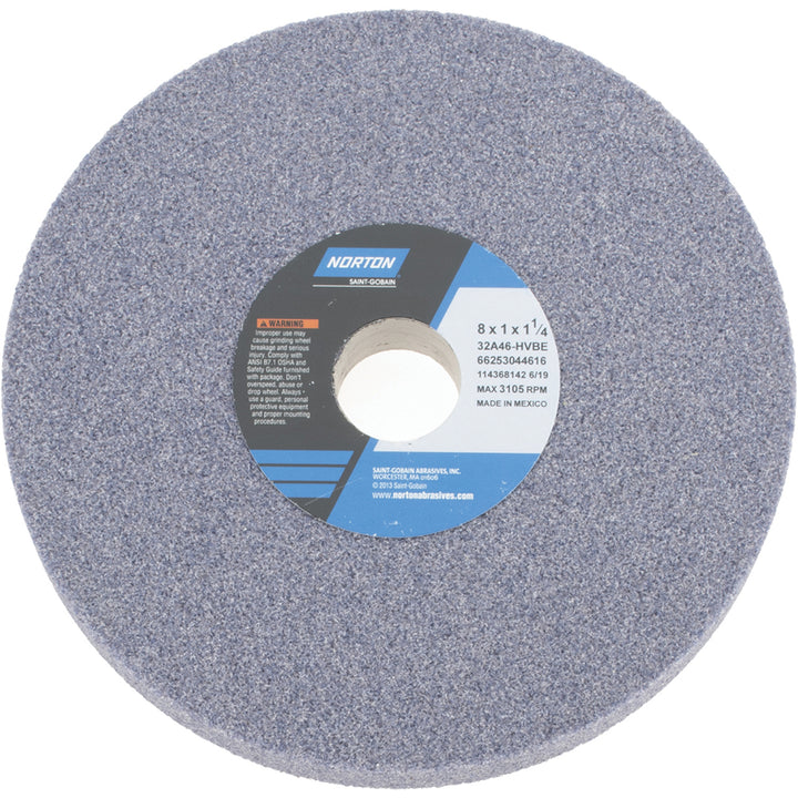 8 x 1" 46-Grit Aluminum Oxide Grinding & Cutoff Wheel - Norton 66253044616