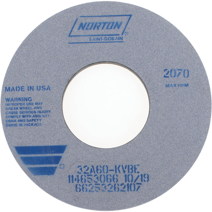 12 x 1/2" 60-Grit Aluminum Oxide Grinding & Cutoff Wheel - Norton 66253262107