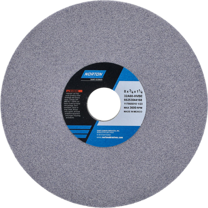 8 x 3/4" 60-Grit Aluminum Oxide Grinding & Cutoff Wheel - Norton 66253044168