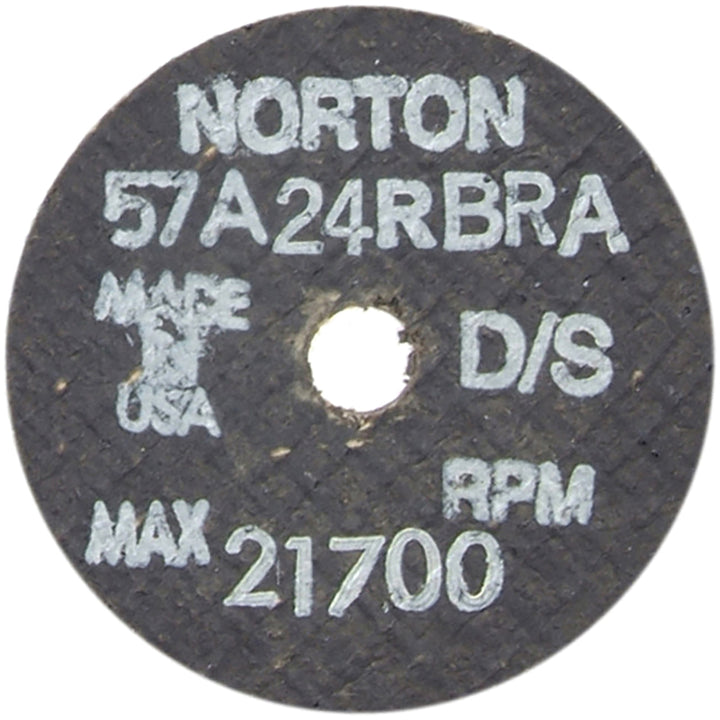 3 x 1/2" 24-Grit Aluminum Oxide Grinding & Cutoff Wheel - Norton 66243522418
