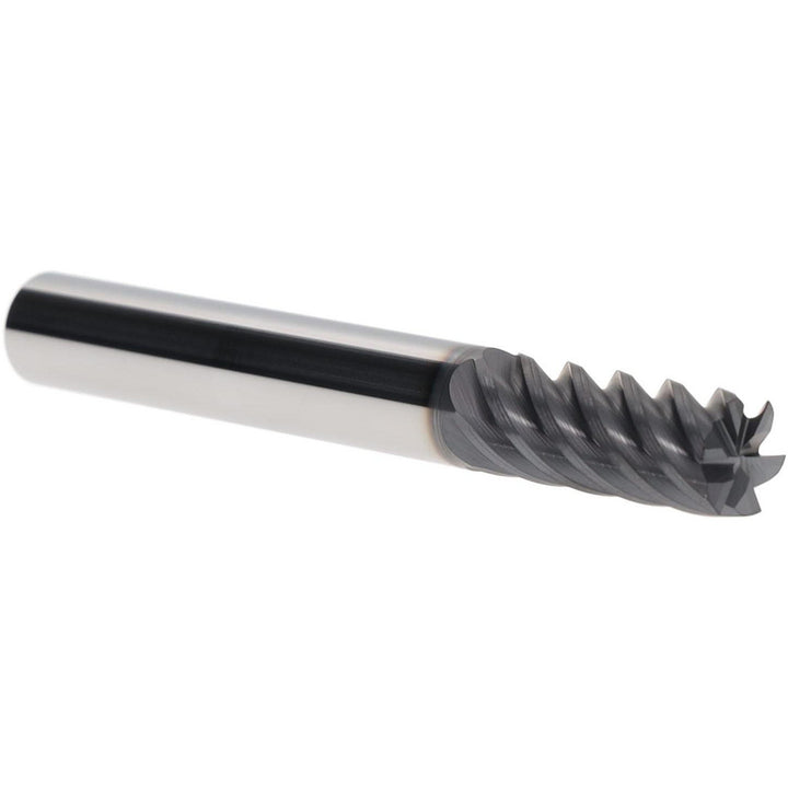 3/8" 6-Flute Solid Carbide Square End Mill, TiAlN - Iscar 5621957