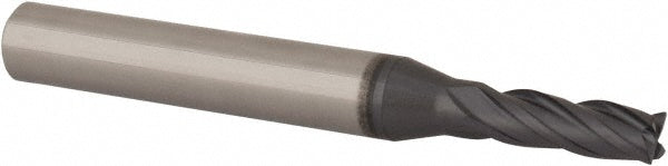 0.1575" 4-Flute Solid Carbide Square End Mill, TiAlN - Iscar 5650922
