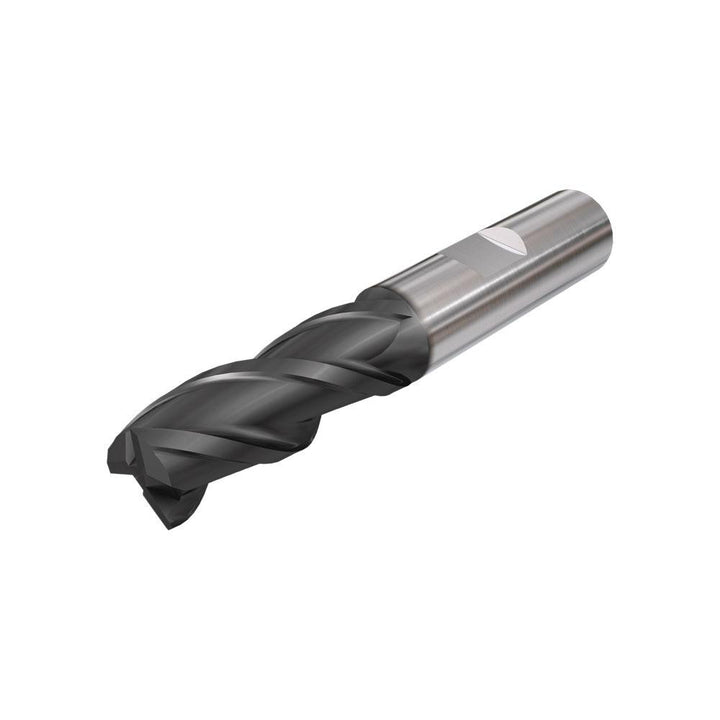 3/8" 3-Flute Solid Carbide Square End Mill, TiAlN - Iscar 5620890