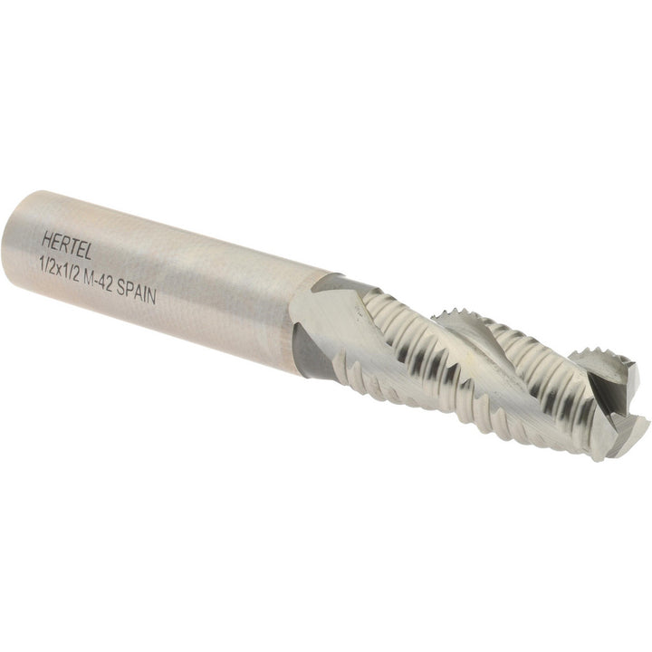 0.5000" 3-Flute Cobalt Single End Mill - Hertel 91192153